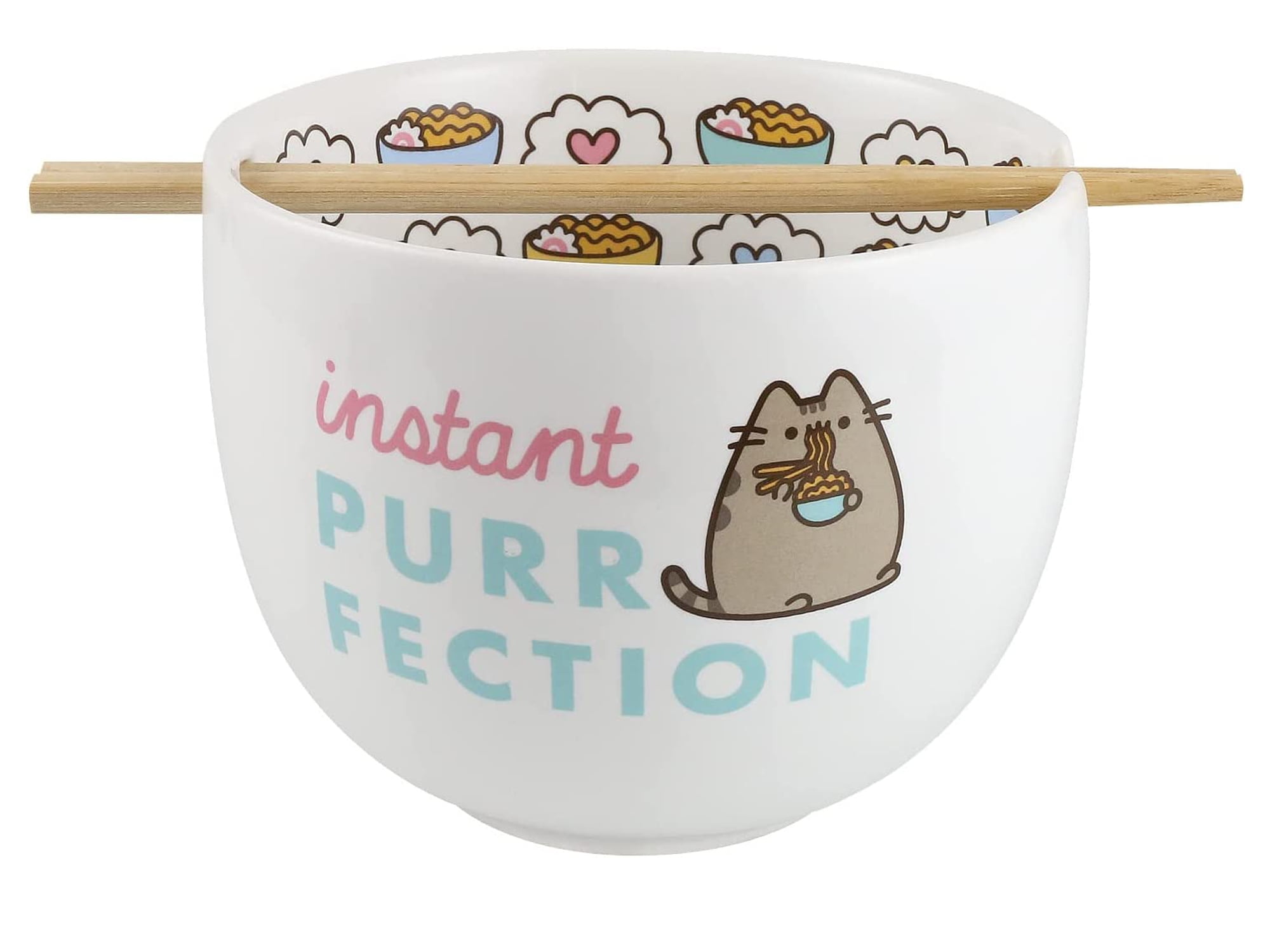 Pusheen Instant Purrfection Ramen Noodle Bowl & Chopsticks