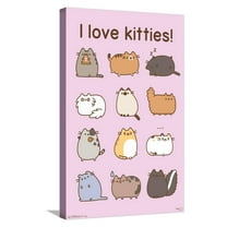 Pusheen - Kitties Canvas Wall Poster, 14.725" x 22.375"