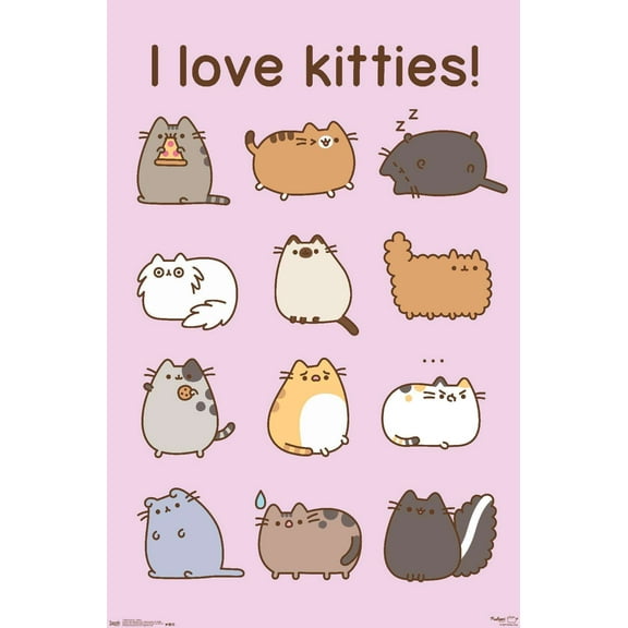 Pusheen - Kitties Wall Poster, 14.725" x 22.375"