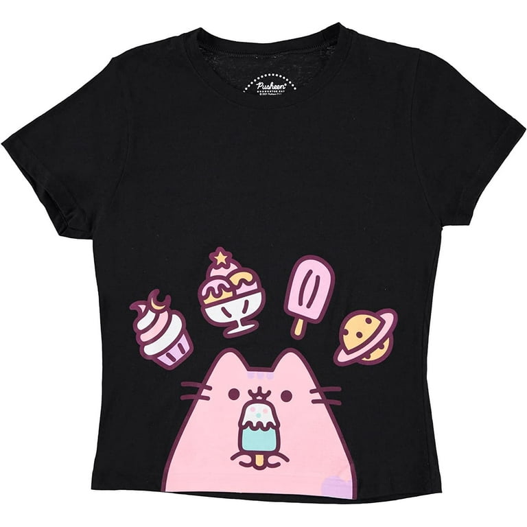 Pusheen Ladies The Cat Shirt The Cat Vintage Juniors Cropped Top T