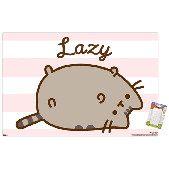 Pusheen - Lazy Wall Poster, 14.725" x 22.375"