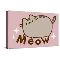 Pusheen - Meow Canvas Wall Poster, 14.725" x 22.375"