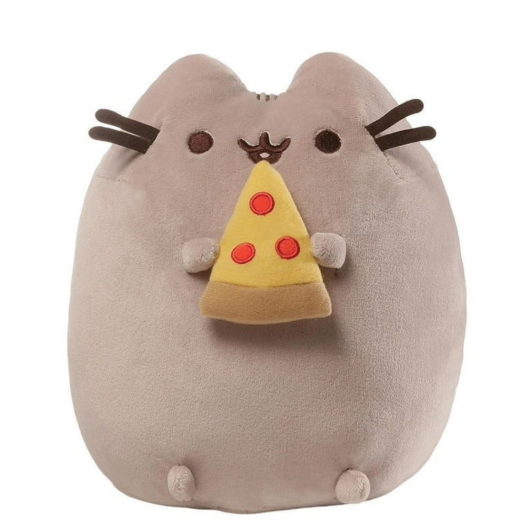 Pusheen The Cat Stuffed Animal, Plush Toy with Pizza For Kids