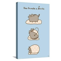 Pusheen - Purrito Canvas Wall Poster, 14.725" x 22.375"