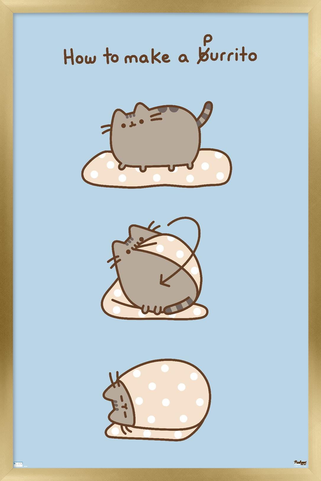 Pusheen - Purrito Wall Poster, 14.725" x 22.375" Framed
