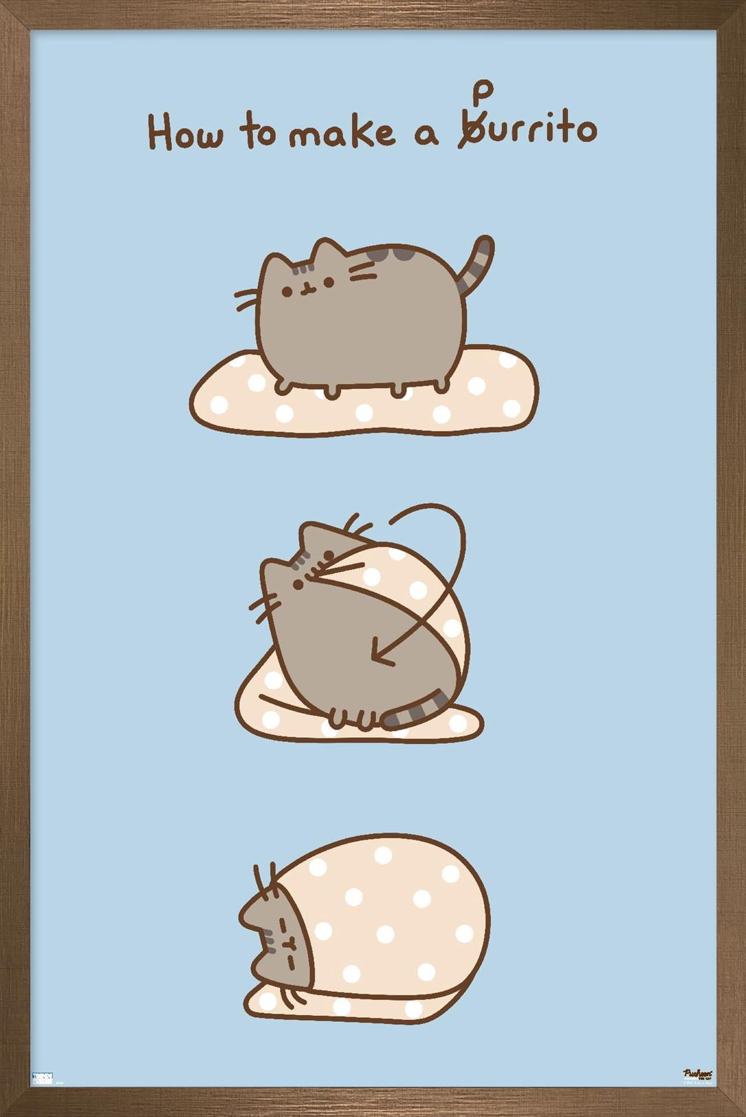 Pusheen - Purrito Wall Poster, 22.375" x 34" Framed