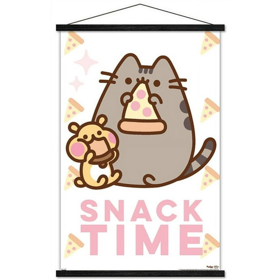 Pusheen - Snack Time Wall Poster with Magnetic Frame, 22.375" x 34"