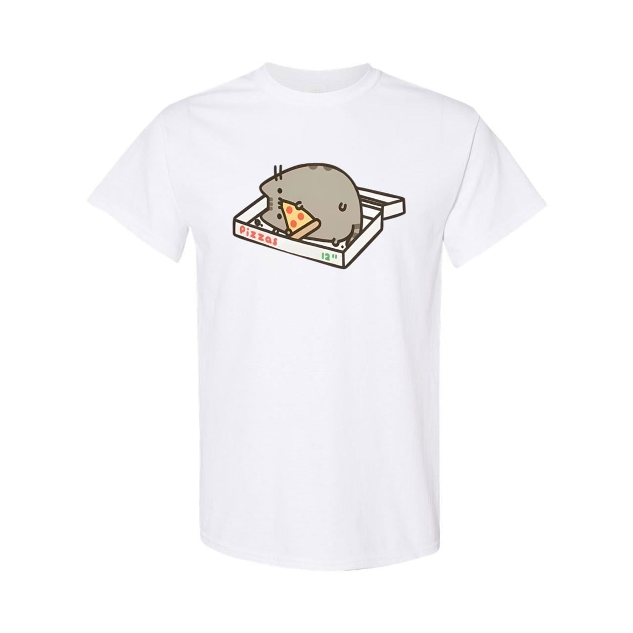 Pusheen The Cat PIZZA BOX PUSHEEN EATING PIZZA T Shirt NWT Licensed Official Walmart
