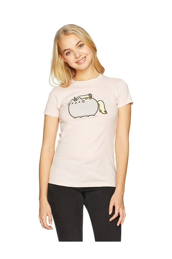 Women's Pusheenicorn T-Shirt, Pink, X-Large