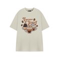 thumbnail image 1 of Pusheen Womens Beige Short Sleeved T-Shirt, 1 of 5