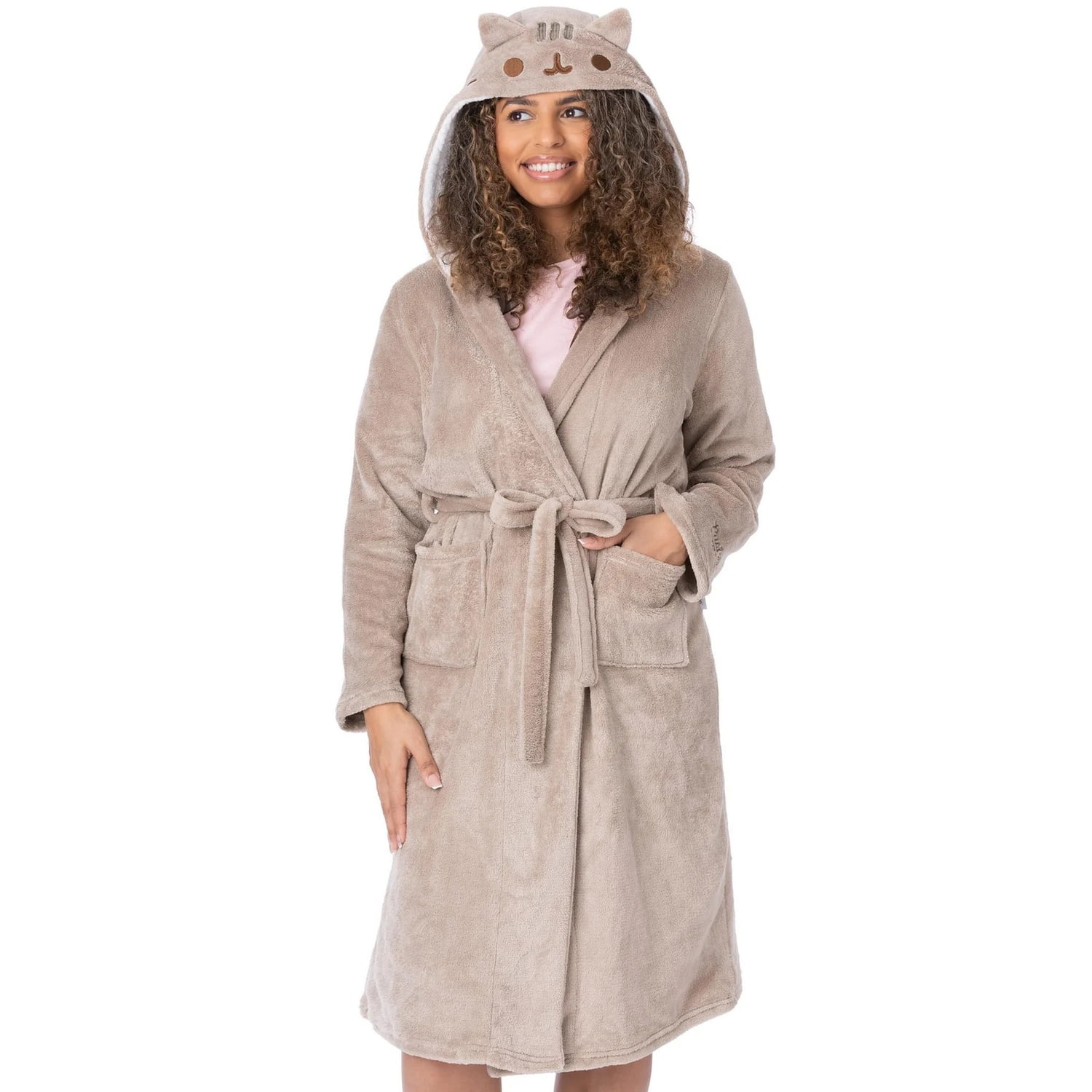 Dreams & Co. Women's Plus Size Long Cotton Bathrobe, Full Dreams & Co. Women's Plus Size Long Cotton Bathrobe, Full