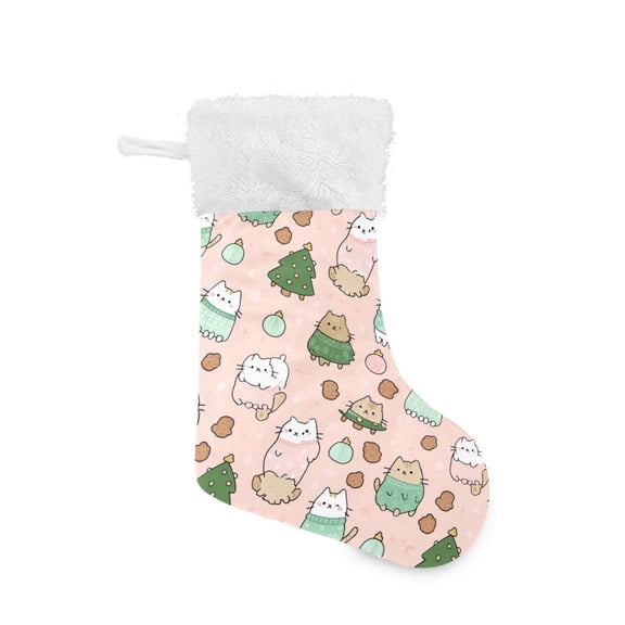 Pushkin Cat Christmas Stockings 17.71" Christmas Tree Decoration Fireplace Party Decoration