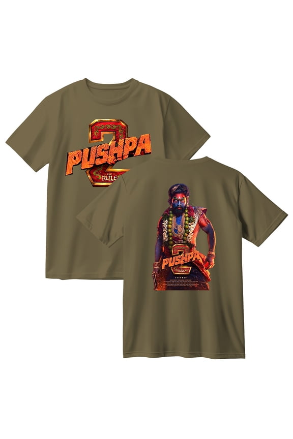 Pushpa 2 The Rule Cotton T-shirt Casual Fashion Short Sleeve Cosplay Tops Unique Tees