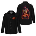 thumbnail image 1 of Pushpa 2 The Rule Long Sleeved Shirts Hip Hop Shirt Longsleeve Fashion Men V-neck, 1 of 2