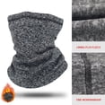 thumbnail image 1 of Pushtek Windproof Winter Men's Scarf Neck Warmer Tube Magic Scarf Fleece Balaclava Ski Mask Motorcycles Cycling Camping Hiking Scarves(Grey), 1 of 7