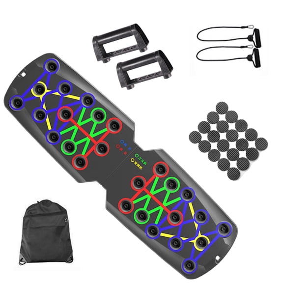 Pushup Stand, Body Muscle Building Board Foldable Press Up Board with Handle