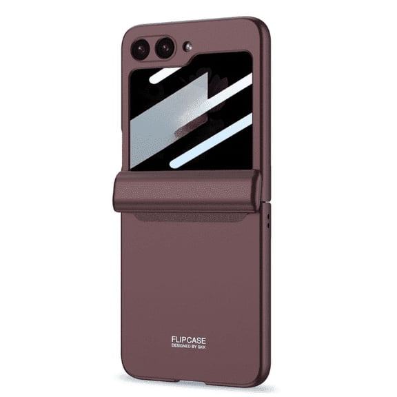 Pusili for Samsung Galaxy Z Flip 6 Magnetic Case with Privacy Screen Protector & Hinge Protection, Shockproof Anti Scratch Protective Cover
