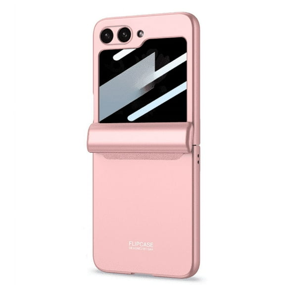 Pusili for Samsung Galaxy Z Flip 6 Magnetic Case with Privacy Screen Protector & Hinge Protection, Shockproof Anti Scratch Protective Cover