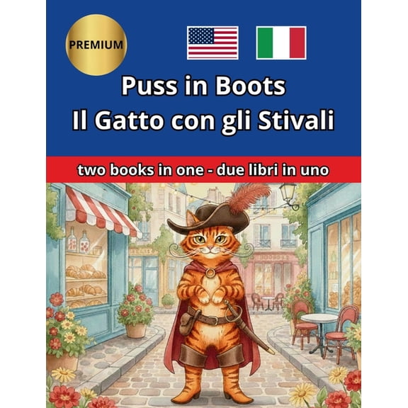 Puss in Boots Il Gatto con gli Stivali English: Bilingual Edition with Paragraph-by-Paragraph Translation For Children A, (Paperback)