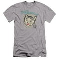 thumbnail image 1 of Puss N Boots Cats Pajamas Premium Adult Slim Fit 30/1 T-Shirt Athletic Heather, 1 of 1