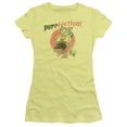 thumbnail image 1 of Puss N Boots Purrfection Junior Women's T-Shirt Sheer Banana, 1 of 1