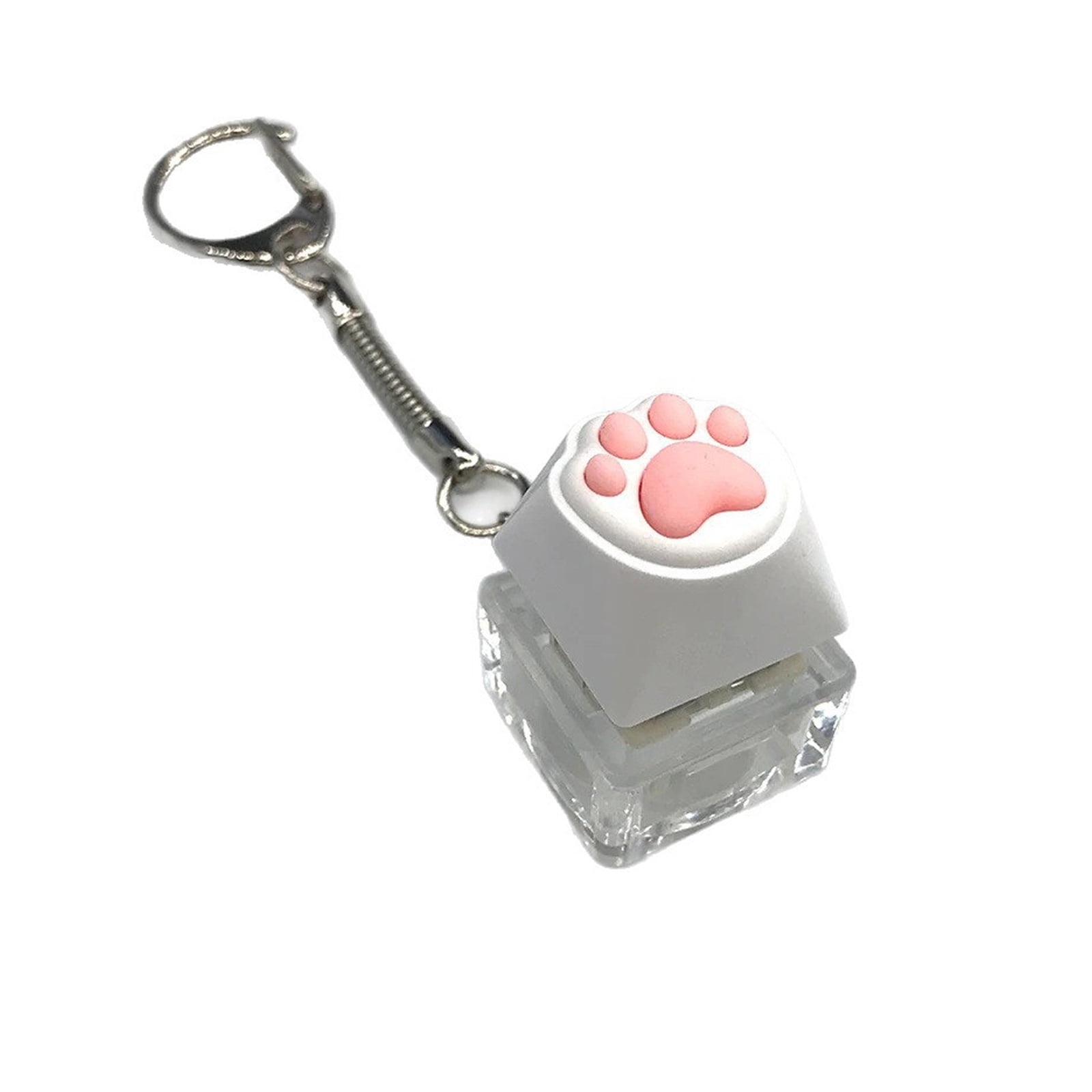 Puss Paw Ease Button Chooser Keychain Transportable Fiddle Toy with ...