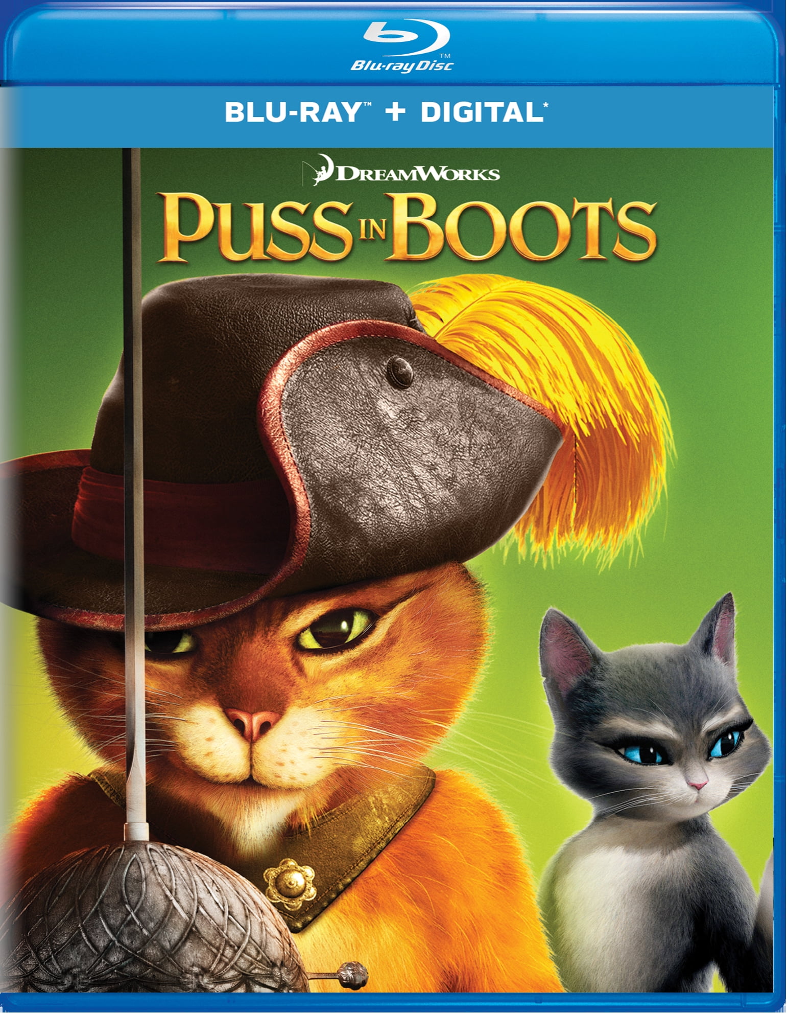 Puss in Boots (Blu-ray New Box Art) [Blu-ray] - Walmart.com