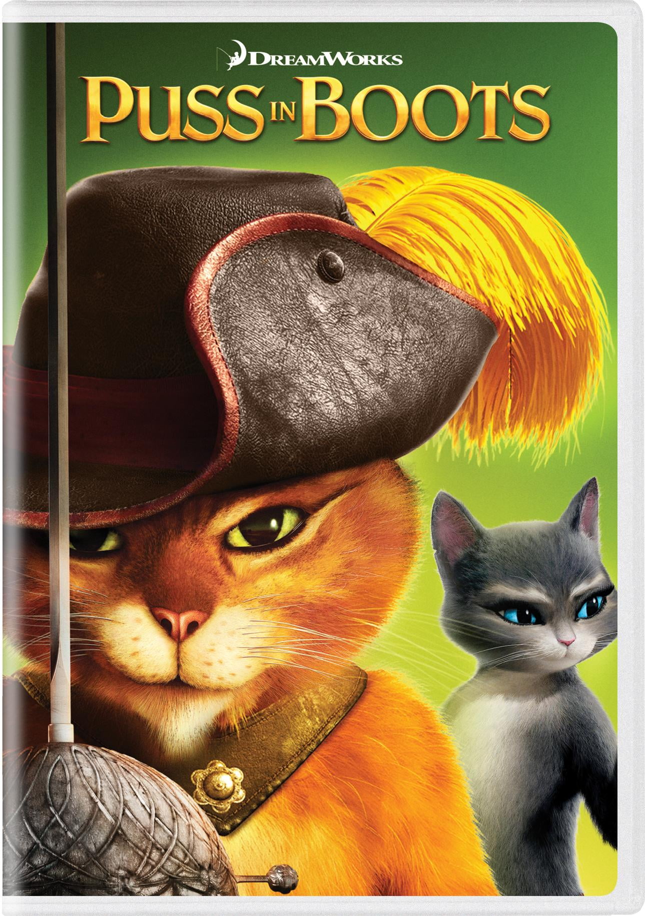 Dreamworks Puss in Boots (DVD) - Children's Cartoon Movie