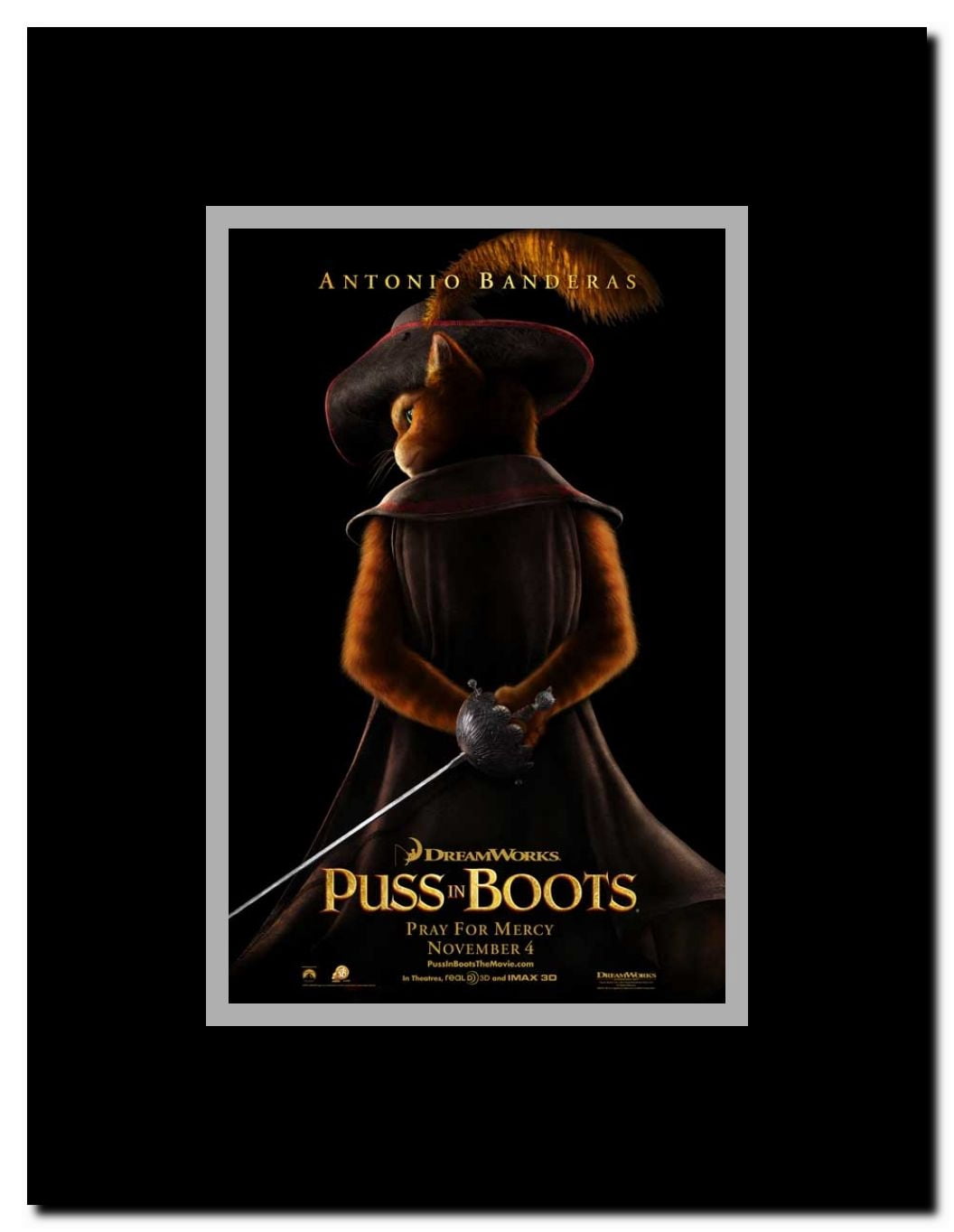 Puss in Boots Framed Movie Poster