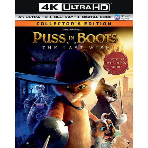 Puss in Boots: The Last Wish - Collector's Edition (4K Ultra HD + Blu-ray + Digital Copy)