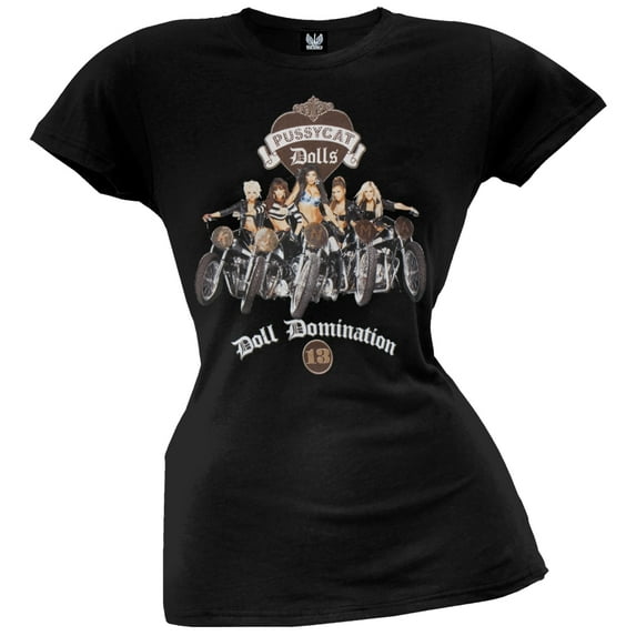 Pussycat Dolls Women's Juniors Motorcycles Short Sleeve T Shirt