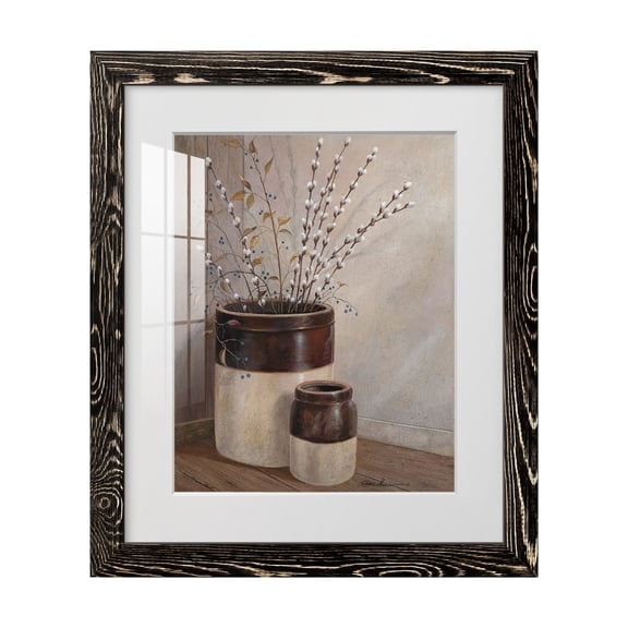 Pussywillows & Spring - Premium Framed Print - Ready to Hang - 17 x 20 - Black Frame