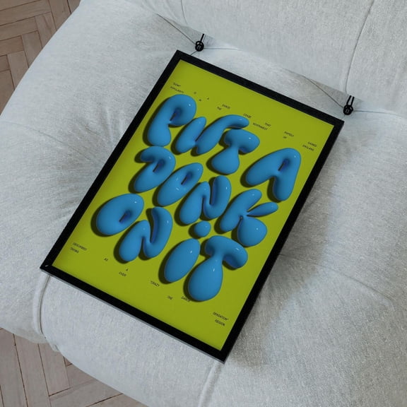 Put A Dunk On It Wall Art Print, Unframed Paper Poster 24x36in