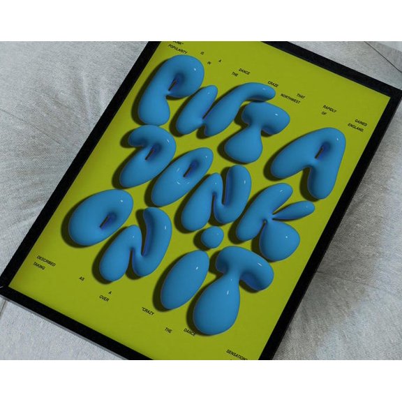 Put A Dunk On It Wall Art Print, Unframed Paper Poster 8x10in