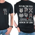 thumbnail image 1 of Put On The Full Armor of God Christian Graphic Unisex T-Shirt, Bible Verse Faith-Based Shirt for Men and Women, Religious Streetwear Apparel, Sizes S–5XL, 1 of 7