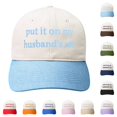 thumbnail image 1 of Put It On My Husband's Tab Funny Trucker Hats Women Vintage Adjustable Baseball Cap Embroidery Fashion Trucker Hat, 1 of 2