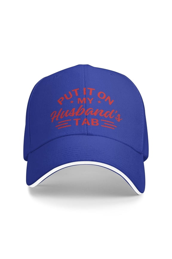 Put It On My Husbands Tab Baseball Cap Valentine'S Day Hat Adjustable Dad Hat Trucker Hat for Men Women