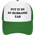 thumbnail image 1 of Put It On My Husbands Tab Hat Funny Trucker Hats - Gag Gifts - Funny Foam Party Hats Vintage Baseball Caps., 1 of 8