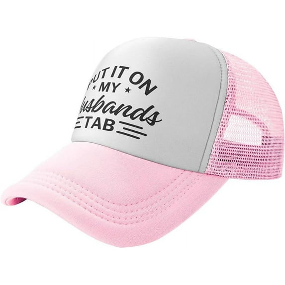 Put It On My Husbands Tab Mesh Hat Father's Day Valentine's Day Hats Baseball Cap Dad Trucker Hat Men Women