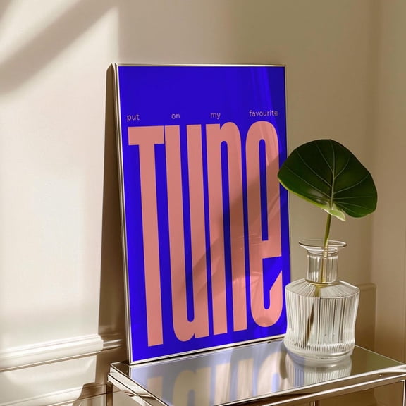 Put On My Favourite Tune Wall Art Print, Unframed Paper Poster 8x10in