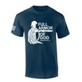 thumbnail image 1 of Put On The Full Armor Of God Ephesians 6:11 Bible Scripture Mens Christian Tshirt Jesus Short Sleeve T-shirt Graphic Tee-Heather Navy-medium, 1 of 4