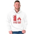 thumbnail image 1 of Put Out Fire Firefighter Fireman Men's Big & Tall Graphic Hoodie Brisco Brands 2X, 1 of 5