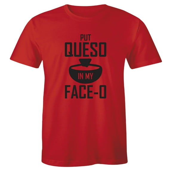 Put Queso In My Face - O Black Logo Funny Food Cheese Joke Classic T-Shirt
