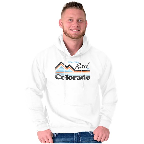 Put Rad in Colorado Snowboarder Skier Hoodie Sweatshirt Women Men Brisco Brands X