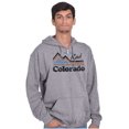 thumbnail image 1 of Put Rad in Colorado Snowboarder Skier Unisex Fleece Graphic Zip Up Hoodie Brisco Brands 2X, 1 of 5