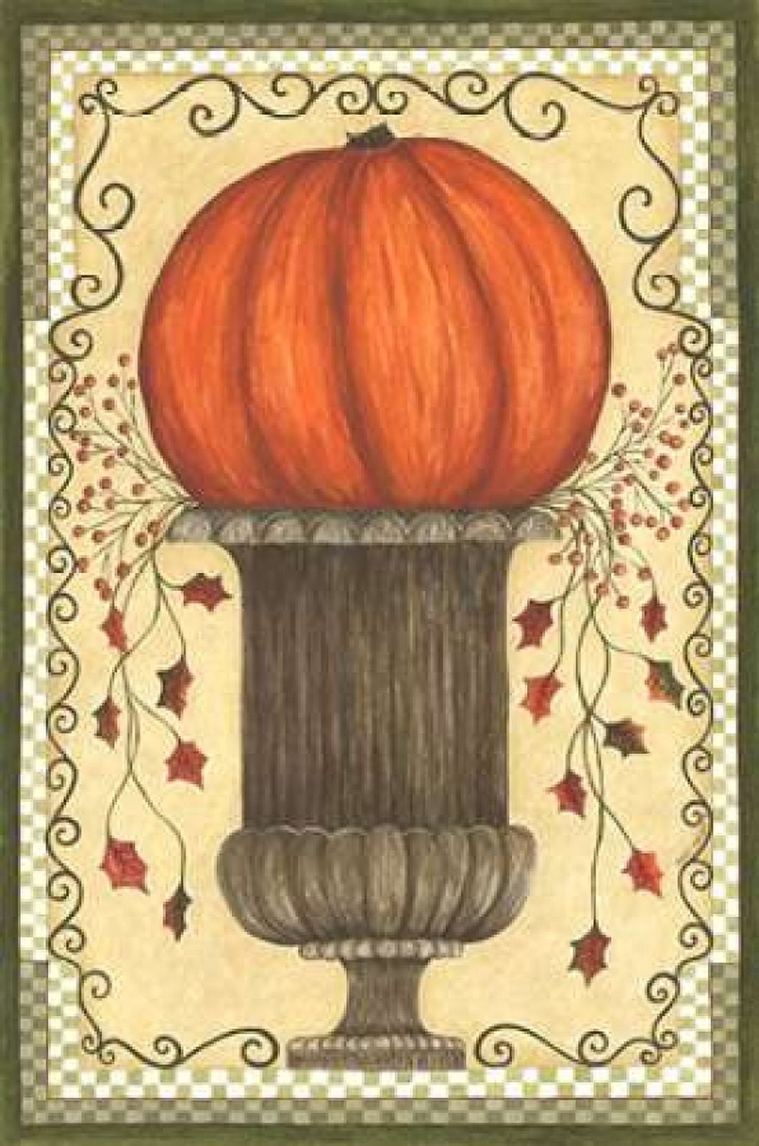 Put That Pumpkin on a Pedestal Canvas Art - Cindy Shamp (12 x 18)