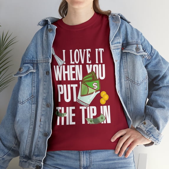 Put The Tip In Bartender Mixologist Bartending T-Shirt