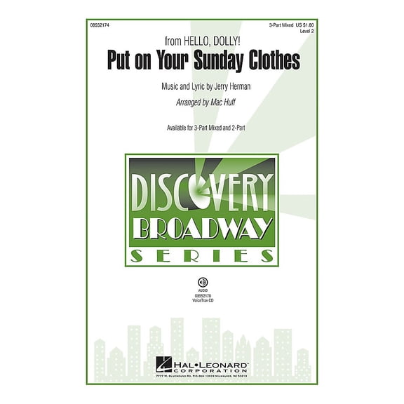 Hal Leonard Put on Your Sunday Clothes (from Hello, Dolly!) Discovery Level 2 VoiceTrax CD Arranged by Mac Huff