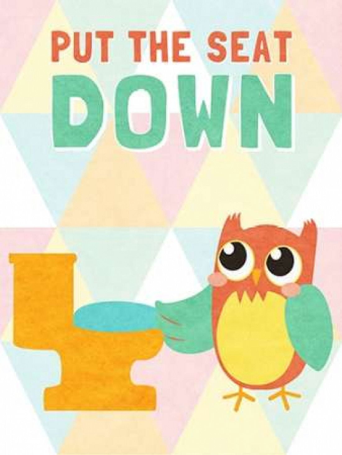 Put the Seat Down Canvas Art - SD Graphics Studio (18 x 24)