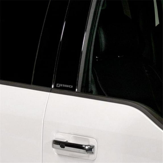 Putco 04-14 Ford F-150 Super Crew - 4pcs Black Platinum Pillar Posts Classic - 402601BPFD